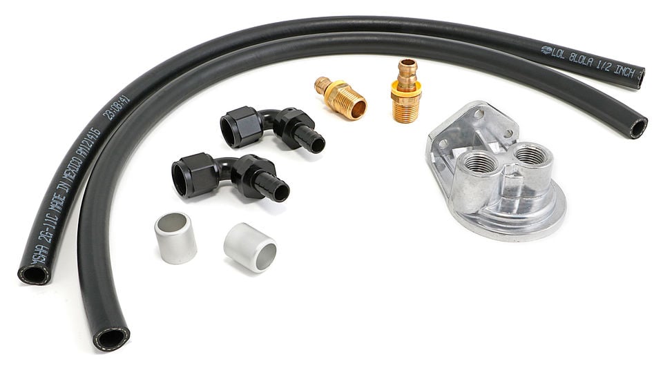 Single Oil Filter Relocation Kit GM LS Engines