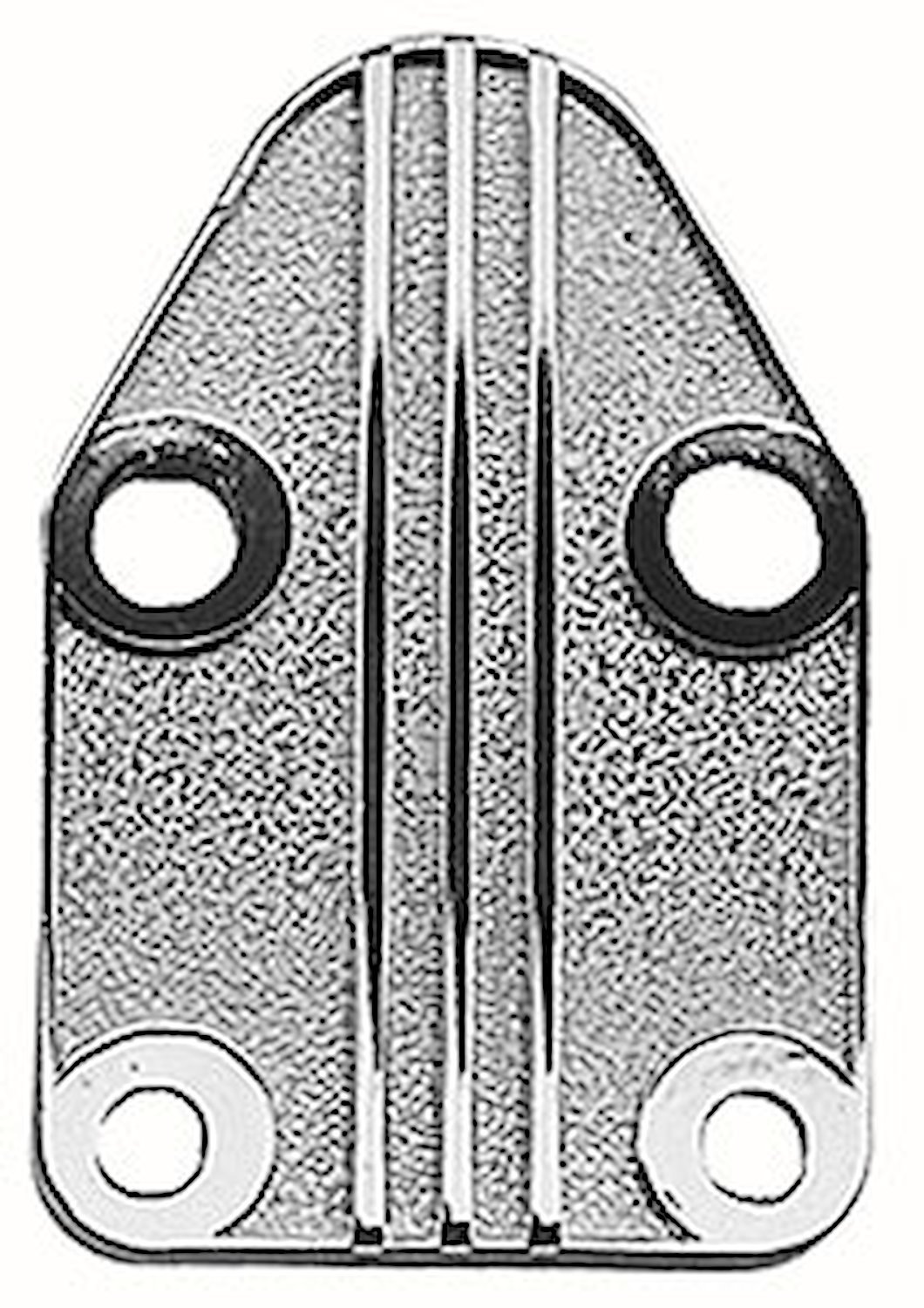 Finned Fuel Pump Block-Off Plate Small Block Chevy