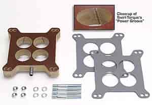 Swirl Torque Carburetor Spacer 1" Holley/AFB with PCV 4-bbl