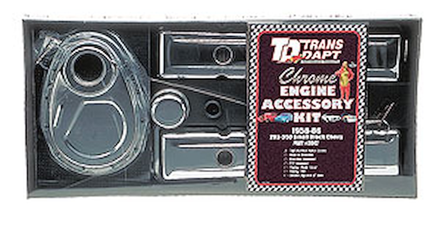 Timing Cover Style Chrome Engine Dress-Up Kit 1958-86 Small Block Chevy