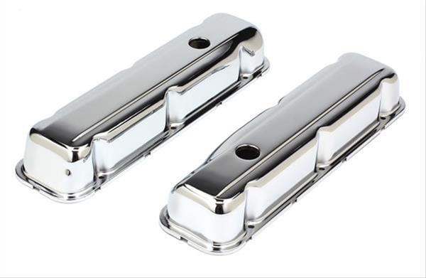 Chrome Plated Steel Valve Covers 1968-1981 Buick 350