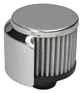 Chrome Valve Cover Filter Breather Push-In
