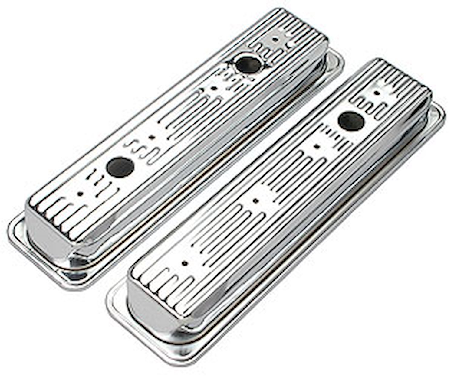 Chrome Plated Steel Valve Covers 1987-1999 Small Block Chevy 5.0L, 5.7L V8