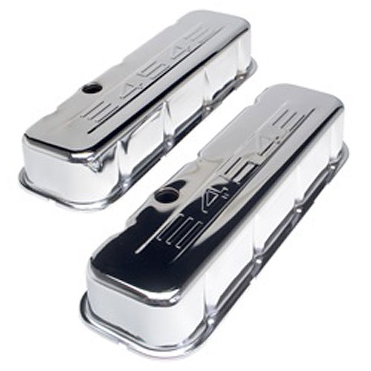 Chrome Plated Steel Valve Covers 1965-2000 Big Block Chevy 396-502