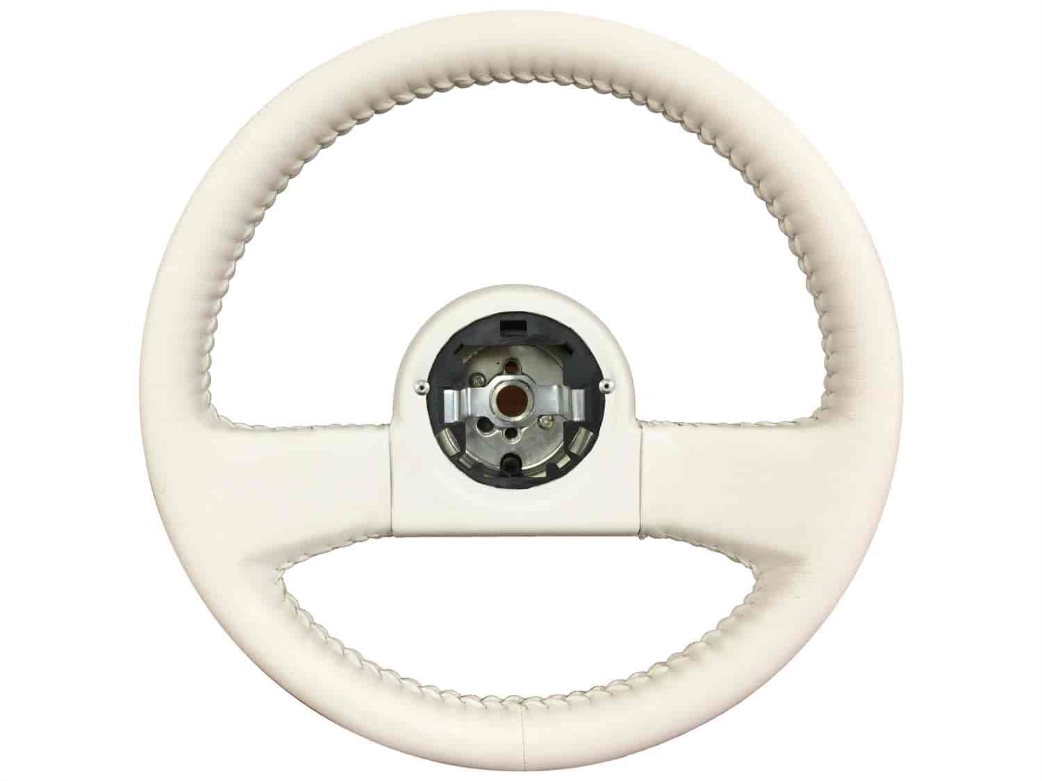 1988 C4 Corvette Anniversary Edition OE-Style Series Steering Wheel, 14 in. Diameter, Premium White Leather Grip