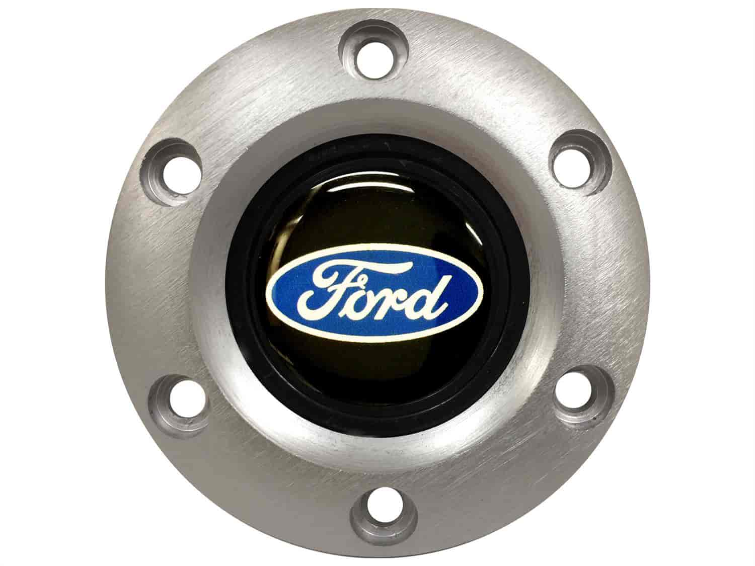 S6 Horn Button Cap Ford Blue Oval Emblem