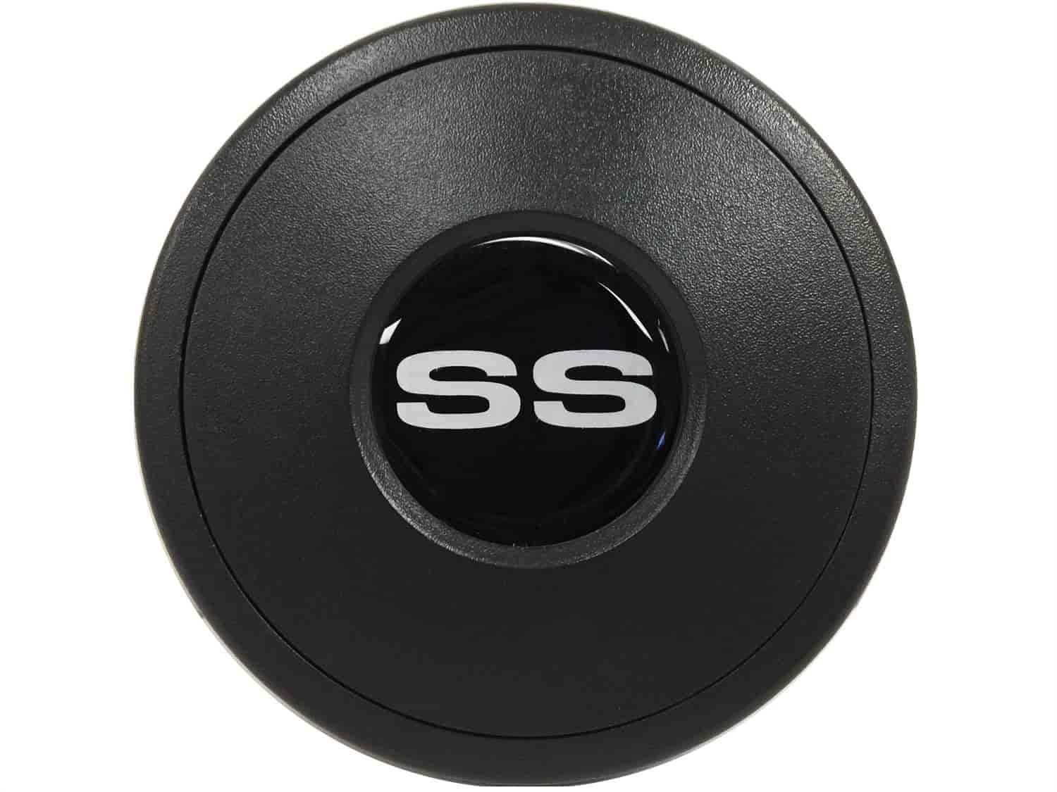 Horn Button Silver Chevy 'SS' Super Sport Emblem