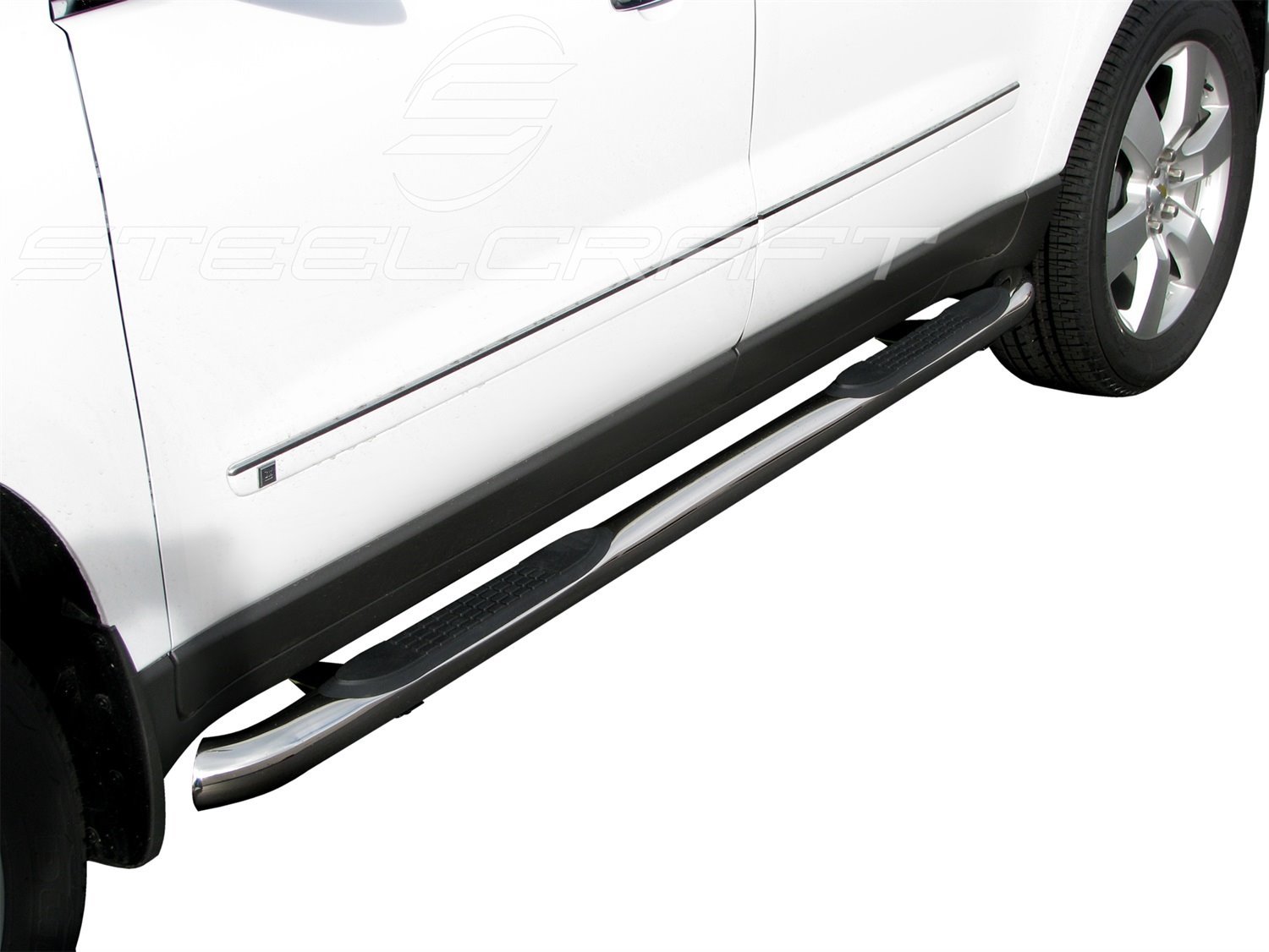 Black Powdercoated Nerf Bars Outlook, Acadia, Enclave, and