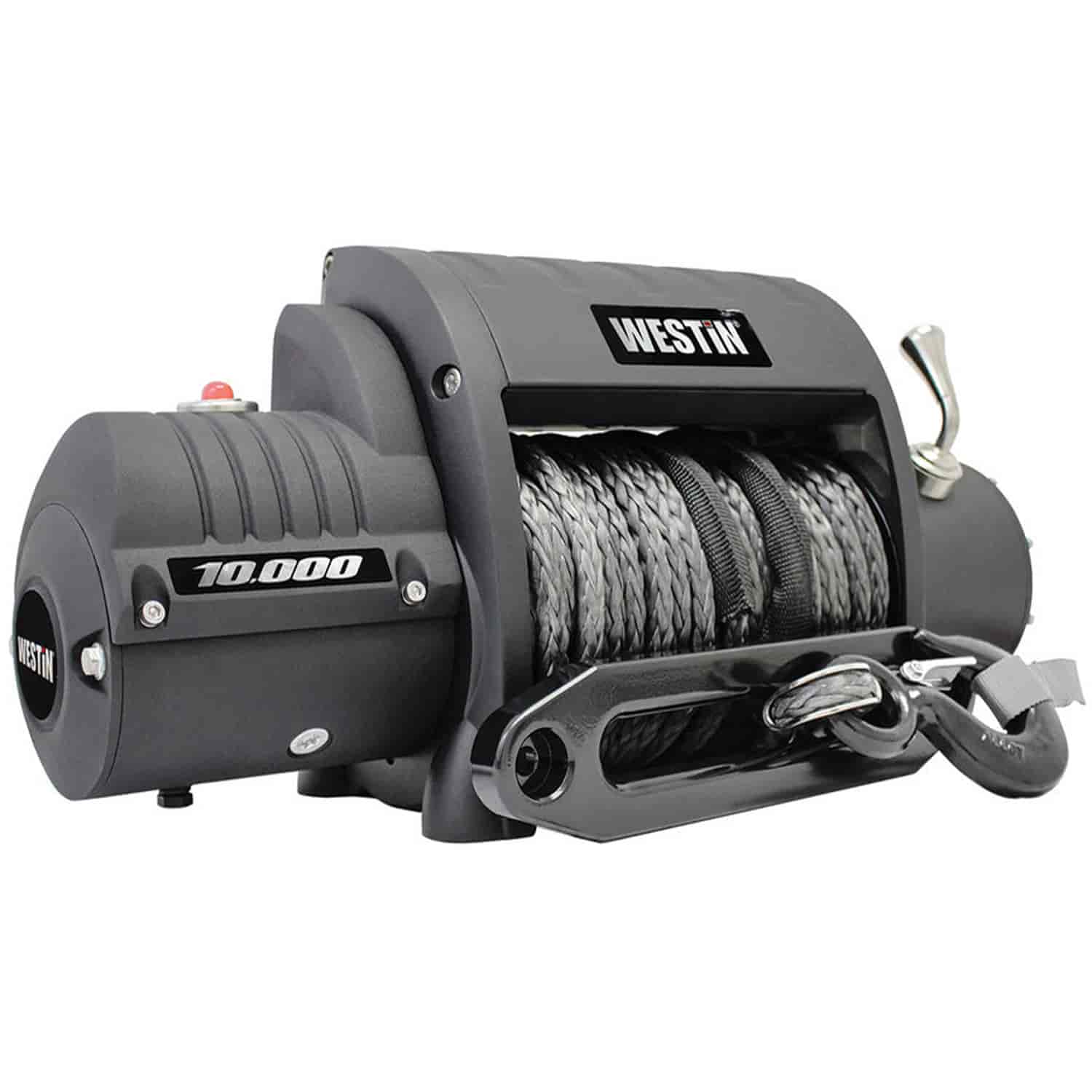 Off-Road Series 12V 10,000Lbs Synthetic Rope Winch