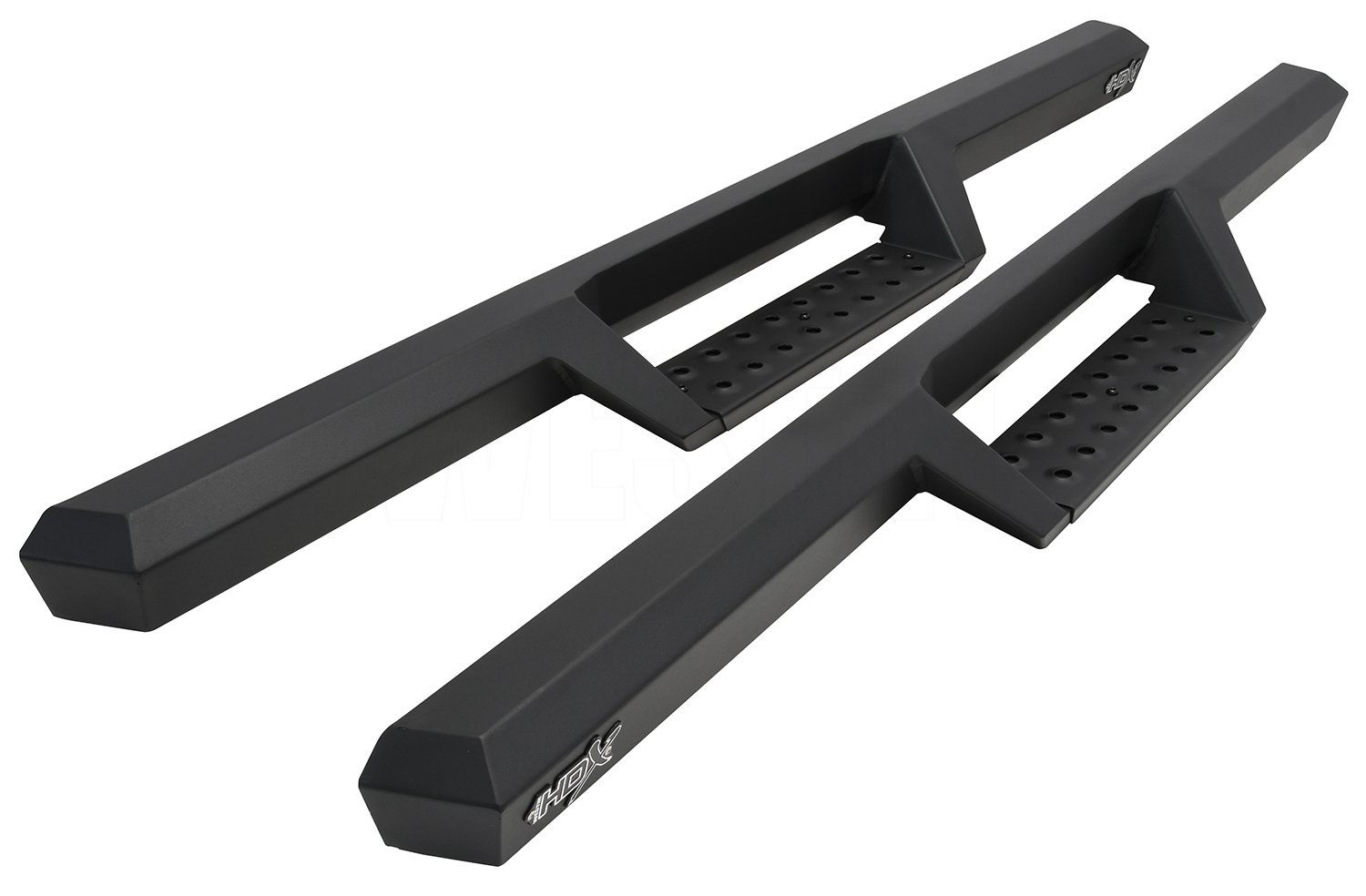 HDX Drop Nerf Step Bars fits Select Late-Model Ford Bronco 2-Door [Textured Black Powder-Coated Finish]