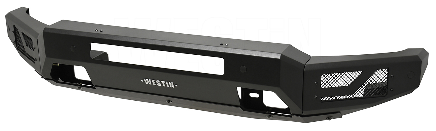 Pro-Mod Front Bumper fits Select Late-Model Ford Bronco [Textured Black Powder-Coated Finish]