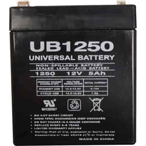 Replacement 5 AMP Battery For Westin Breakaway Systems