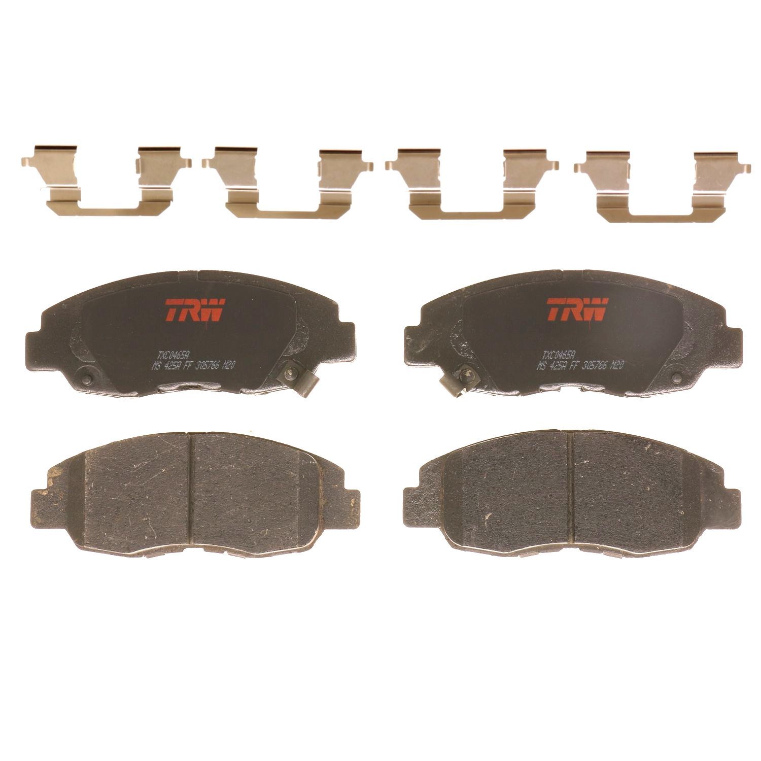 TXC0465A Ultra-Series Disc Brake Pad Set for Honda Civic 2005-1996, Insight 2014-2010, Position: Front