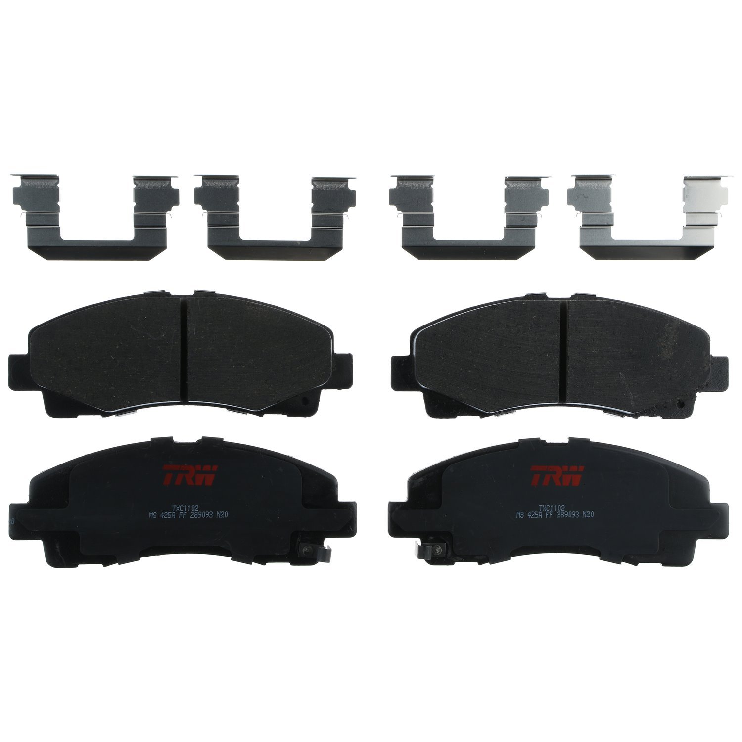 TXC1102 Ultra-Series Disc Brake Pad Set for Acura TL 2014-2009, Honda Ridgeline 2011-2006, Position: Front