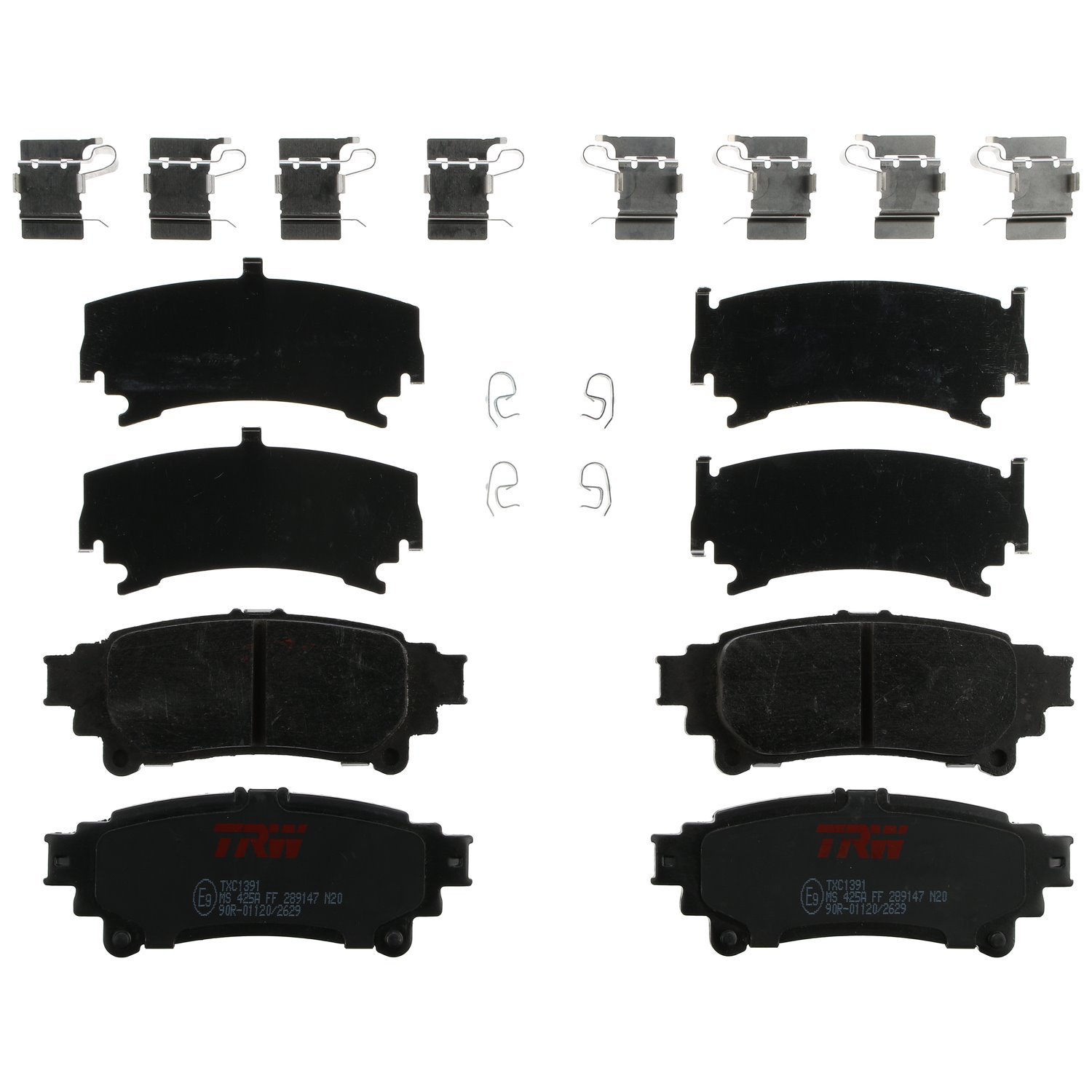 TXC1391 Ultra-Series Disc Brake Pad Set for Select Lexus/Toyota/Scion Models, Position: Rear