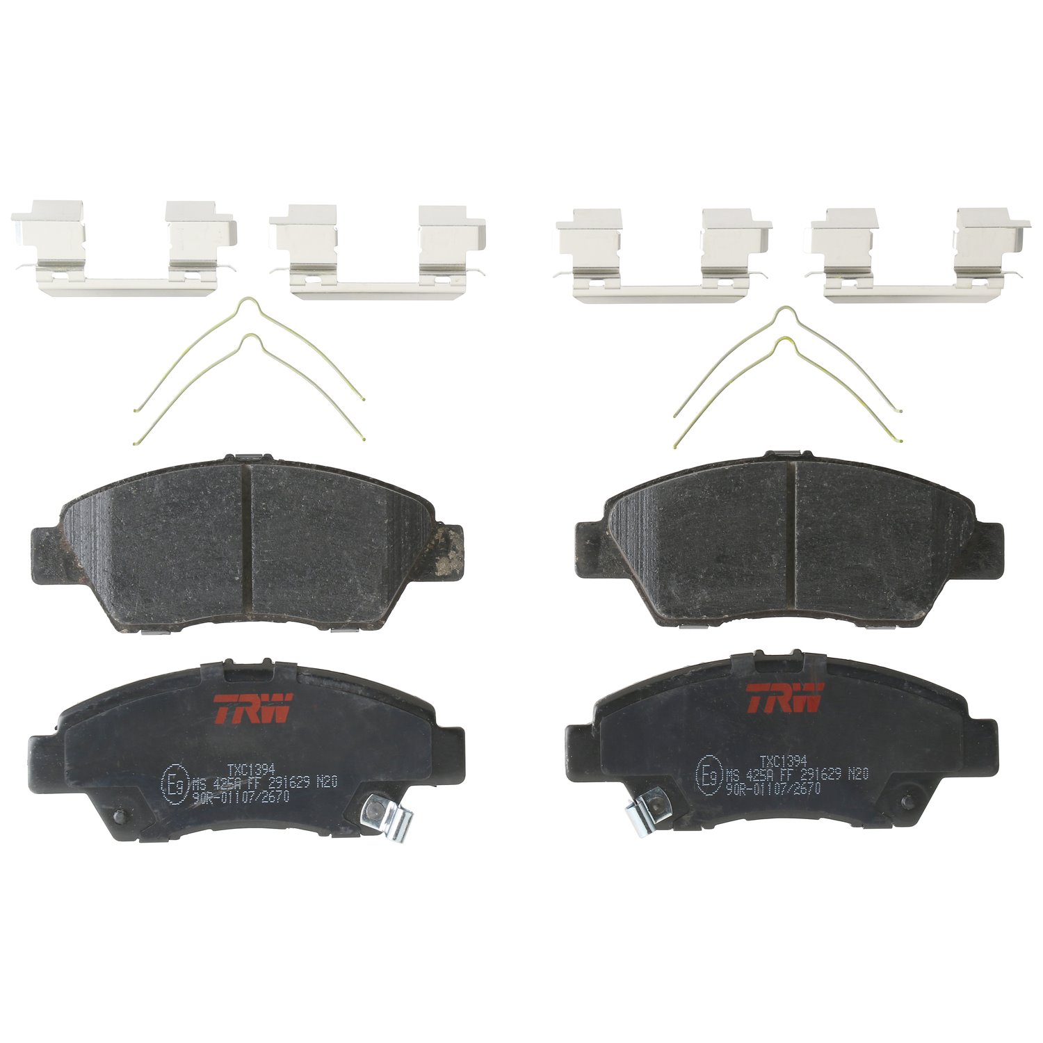 TXC1394 Ultra-Series Disc Brake Pad Set for Honda CR-Z 2015-2011, Fit 2011-2009, Position: Front