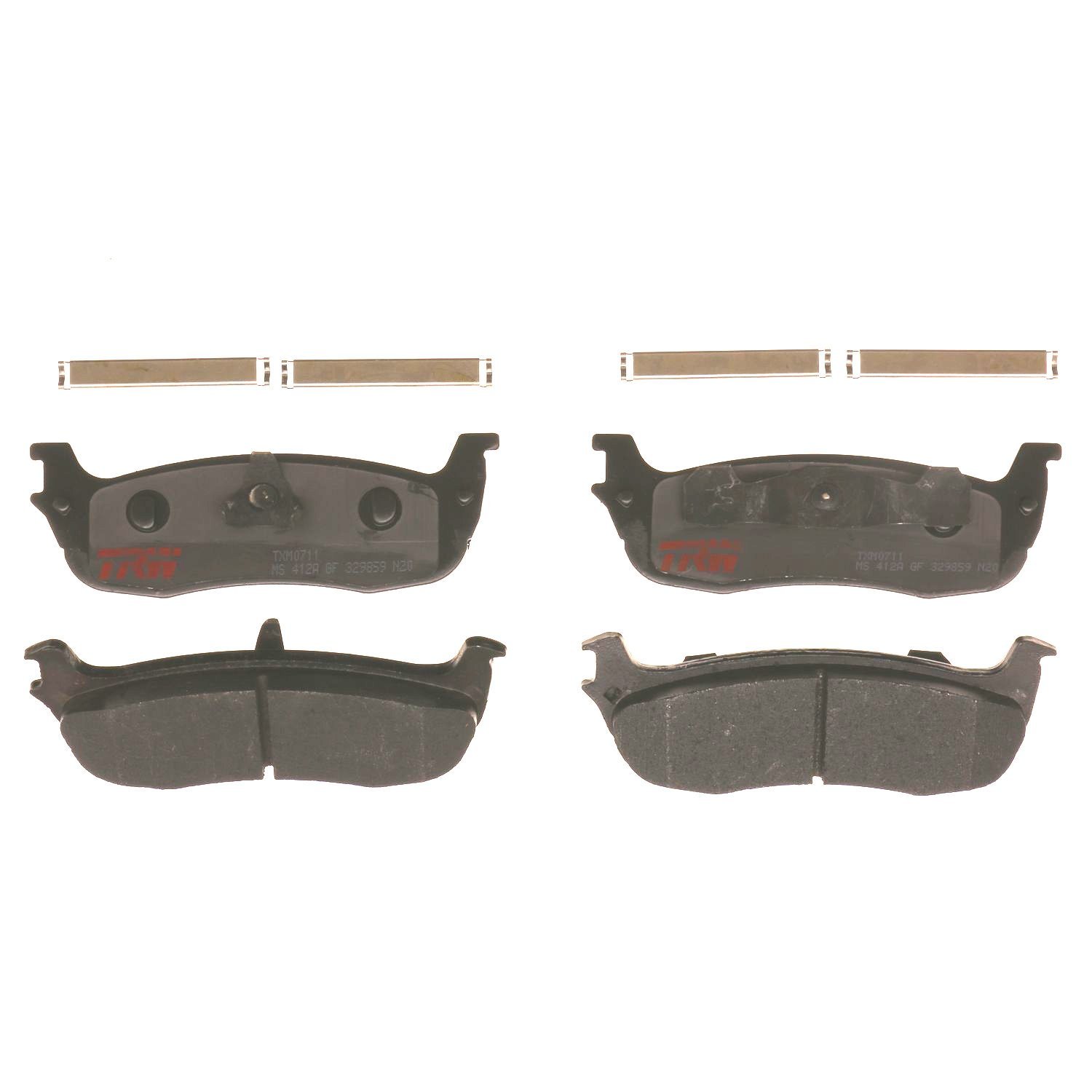 TXM0711 Ultra-Series Disc Brake Pad Set for Select Ford/Lincoln/Mazda/Mercury Models, Position: Front