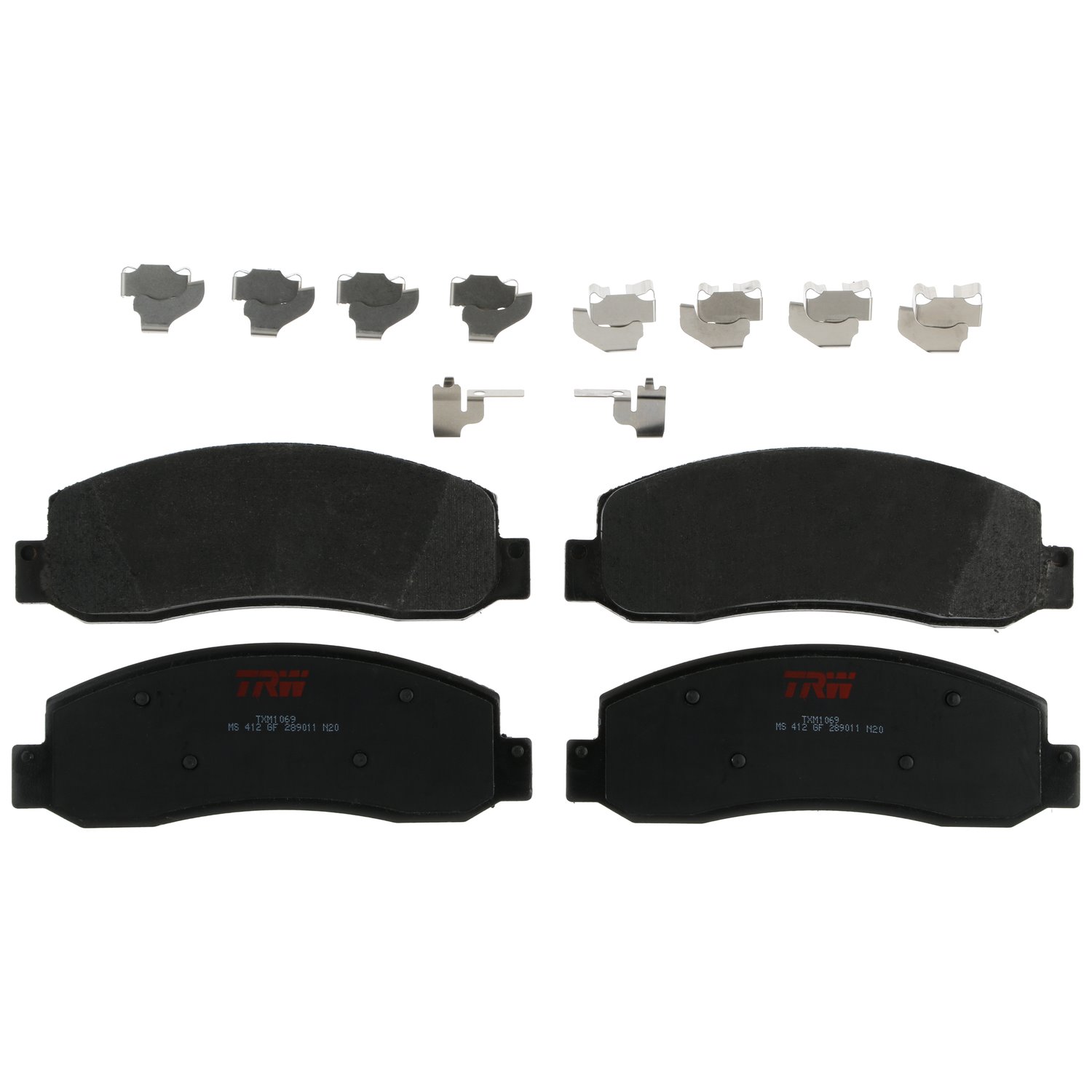 TXM1069 Ultra-Series Disc Brake Pad Set for Ford F-250 Super Duty 2007-2005, F-350 Super Duty 2007-2005, Position: Front