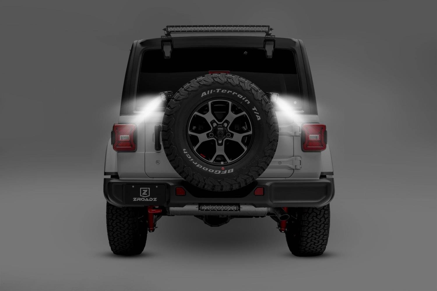 Spare Tire Carrier LED Mounting Kit for 2018 Jeep Wrangler JL