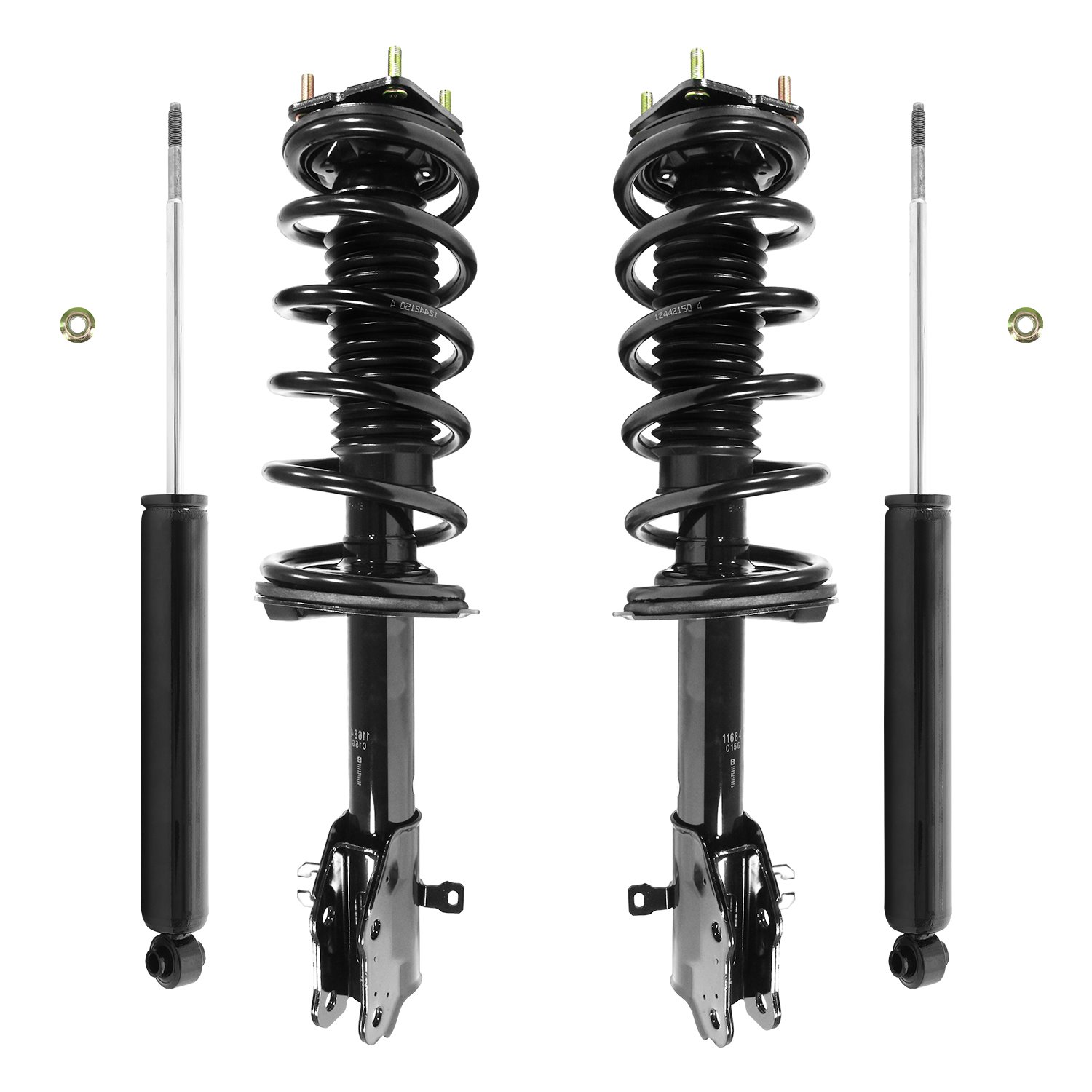 4-11683-259420-001 Front & Rear Suspension Strut & Coil Spring Assembly Fits Select Mazda CX-7