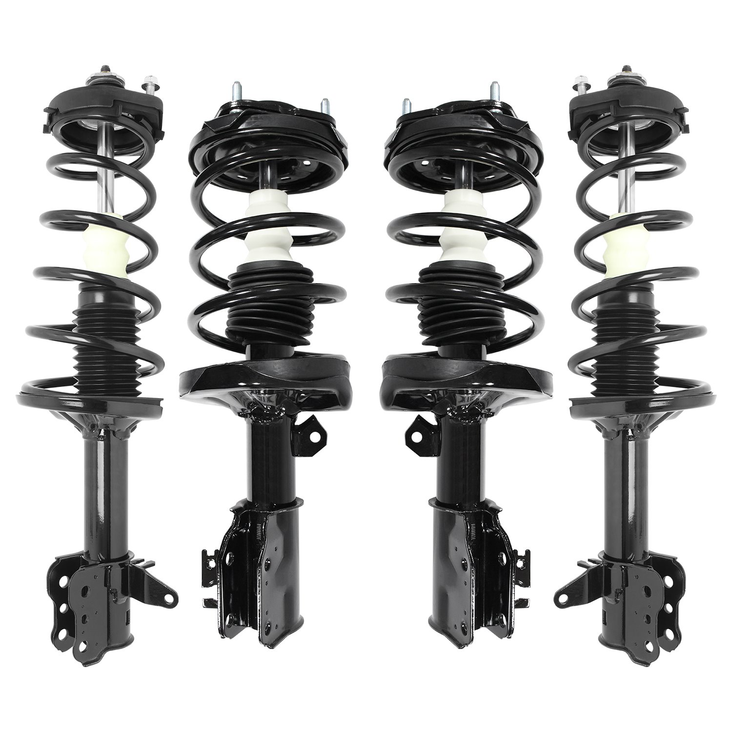 4-11685-15171-001 Front & Rear Suspension Strut & Coil Spring Assembly Kit Fits Select Mazda Protege, Mazda Protege5