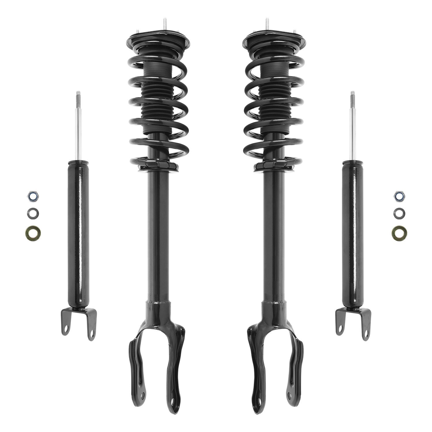 4-11817-256500-001 Front & Rear Suspension Strut & Coil Spring Assembly Fits Select Dodge Durango