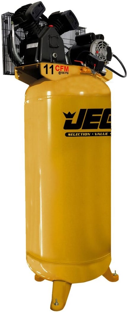 JEGS JEGIHD6160V1: Air Compressor [6.5 HP, 220 Volt, Single Phase, 60  Gallon Tank] - JEGS