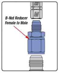 Russell 660000 Blue B-Nut Reducer 