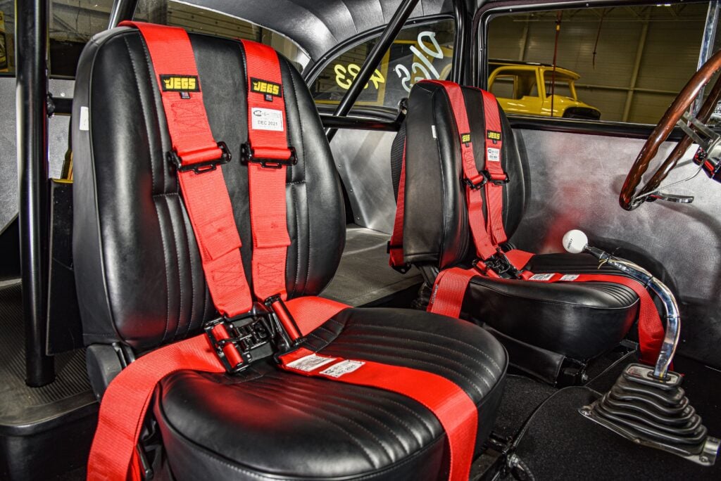 vinyl racing seats safety harness interior shifter