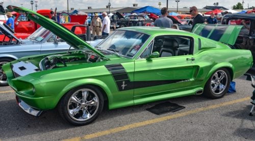 1968 ford mustang green