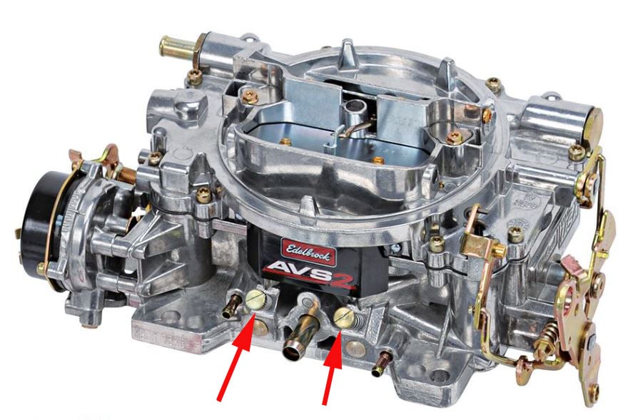 Basic Carburetor Adjustment & Tips | JEGS Edelbrock Mixture Screw 2 And 1/2 Turns Out
