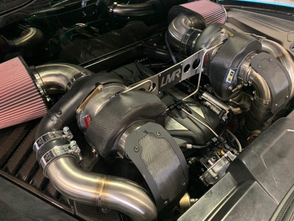 twin turbo chargers cover heat shield